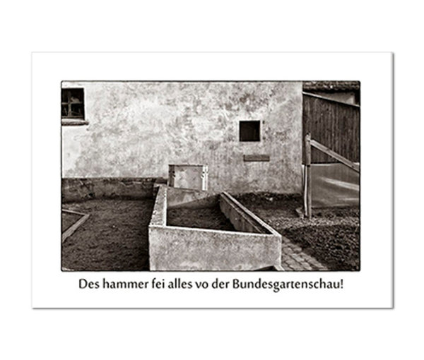 Postkarte / Gartenschau