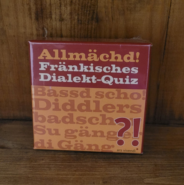 Allmächd Fränkisches Dialekt Quiz