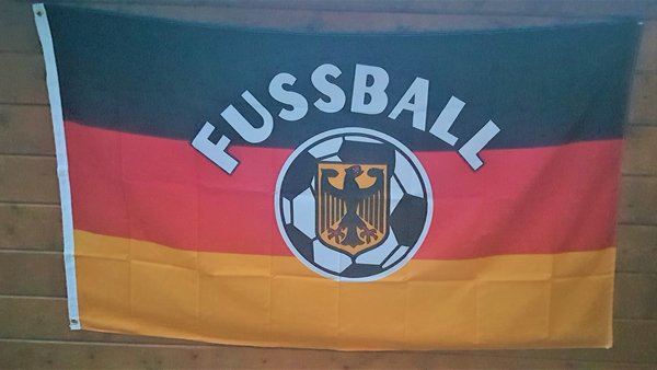 Fun Fahne Deutschland mit Fußball