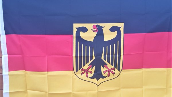 Deutschlandfahne mit Wappen